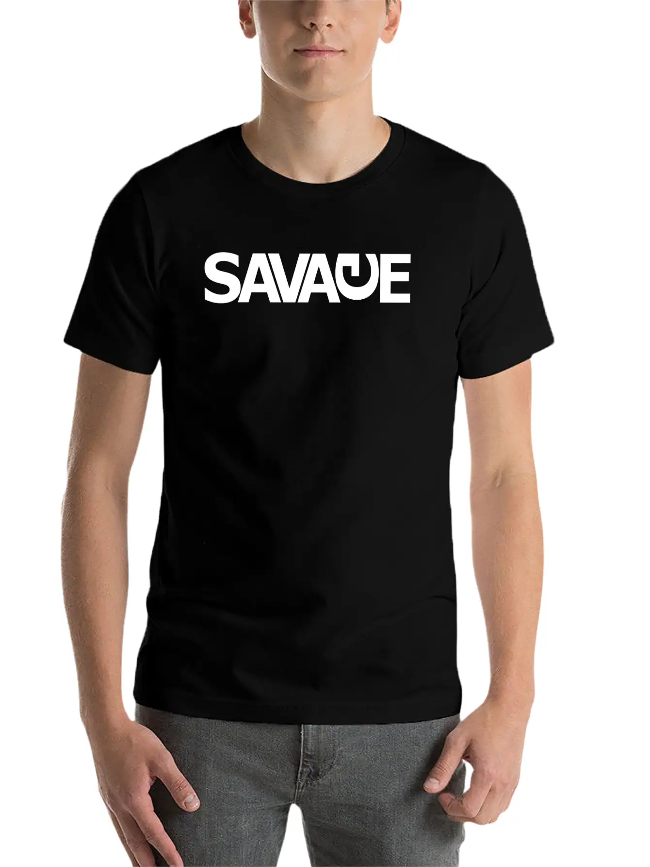 "SAVAGE" By Foxnation Classic Cotton Tee – Unisex Comfort For Any Season