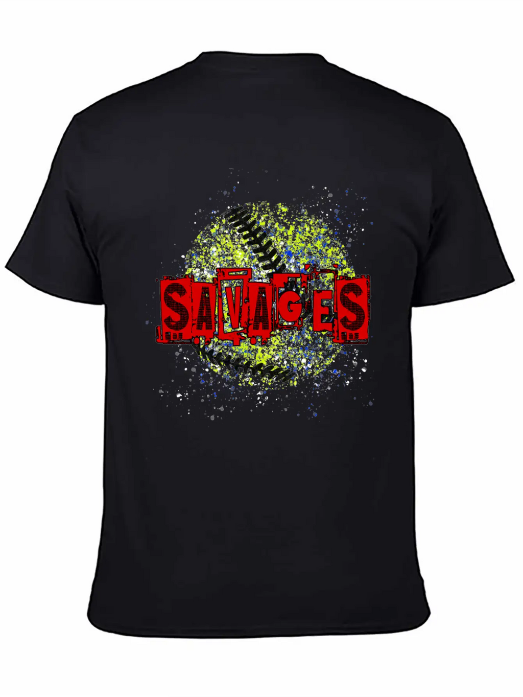 Savages Splatter Logo Breathable Soft Cotton T-Shirt – Timeless Casual Look