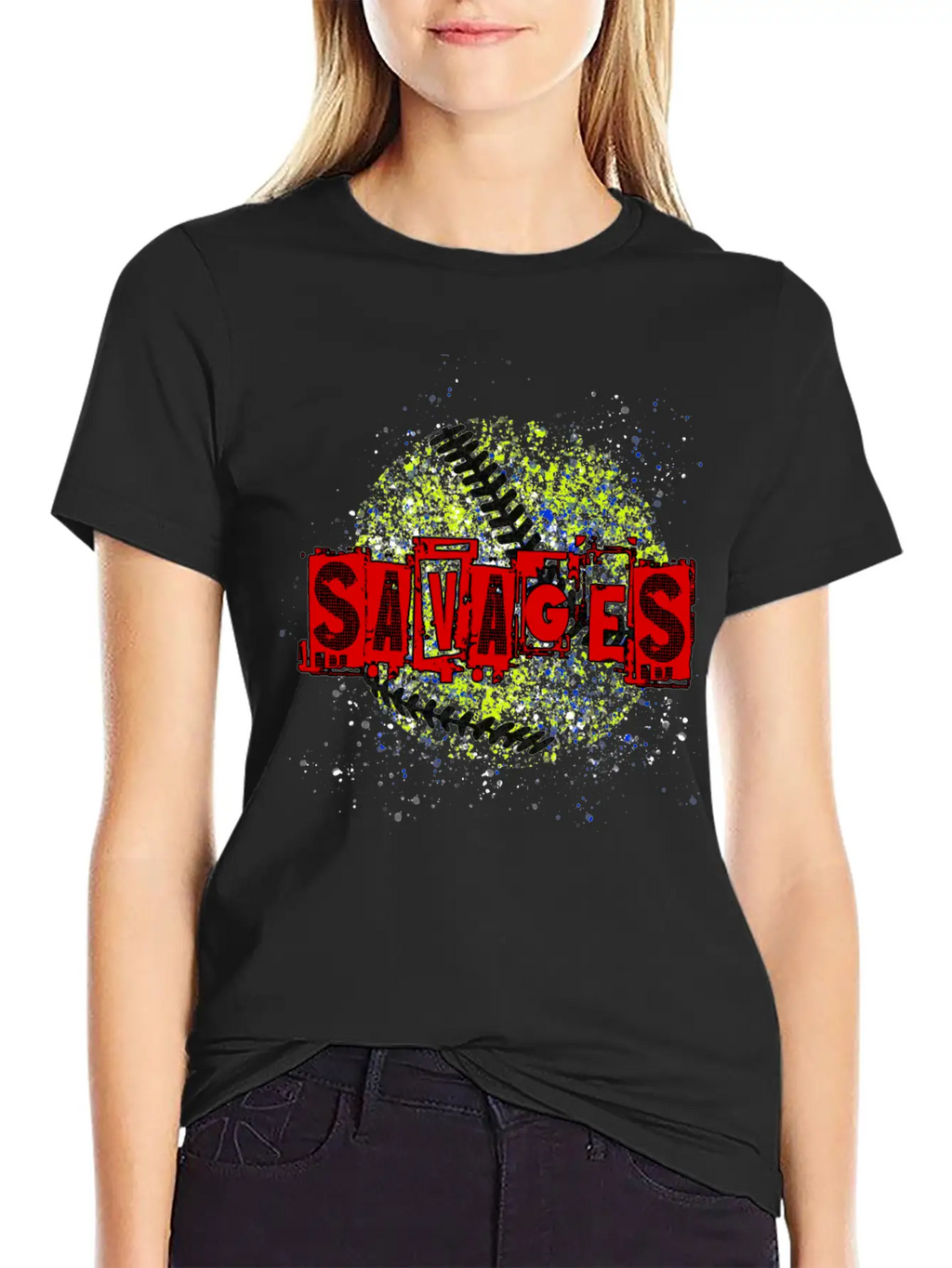Savages Splatter Logo Breathable Soft Cotton T-Shirt – Timeless Casual Look