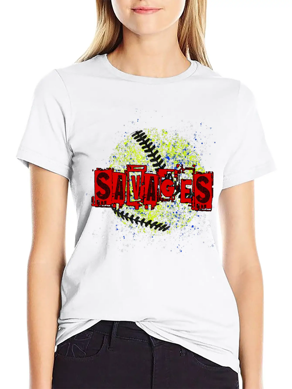 Savages Splatter Logo Breathable Soft Cotton T-Shirt – Timeless Casual Look