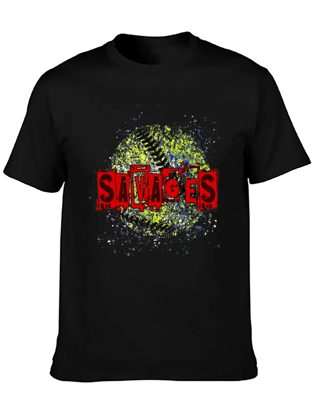 Savages Splatter Logo Breathable Soft Cotton T-Shirt – Timeless Casual Look