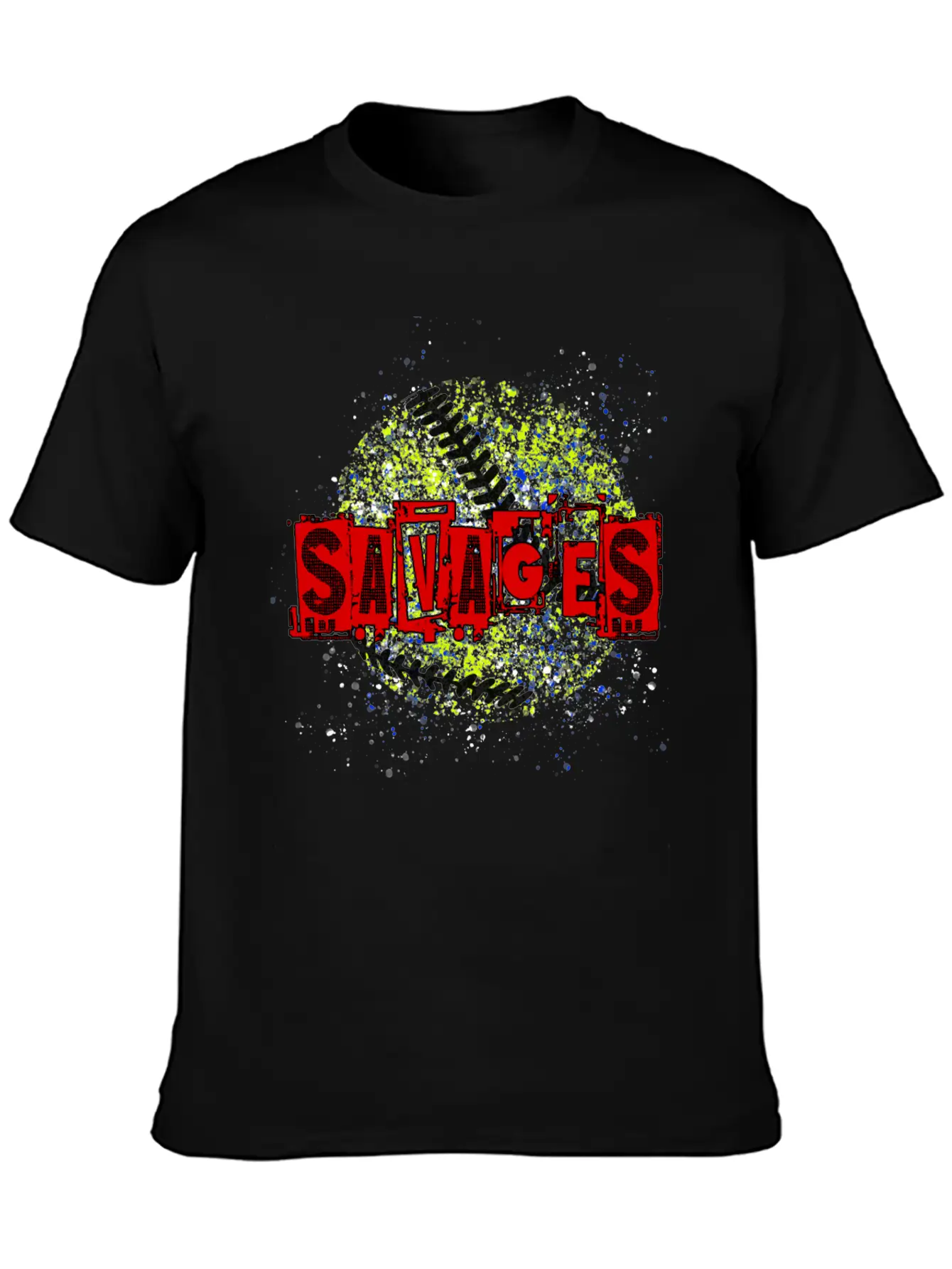 Savages Splatter Logo Breathable Soft Cotton T-Shirt – Timeless Casual Look