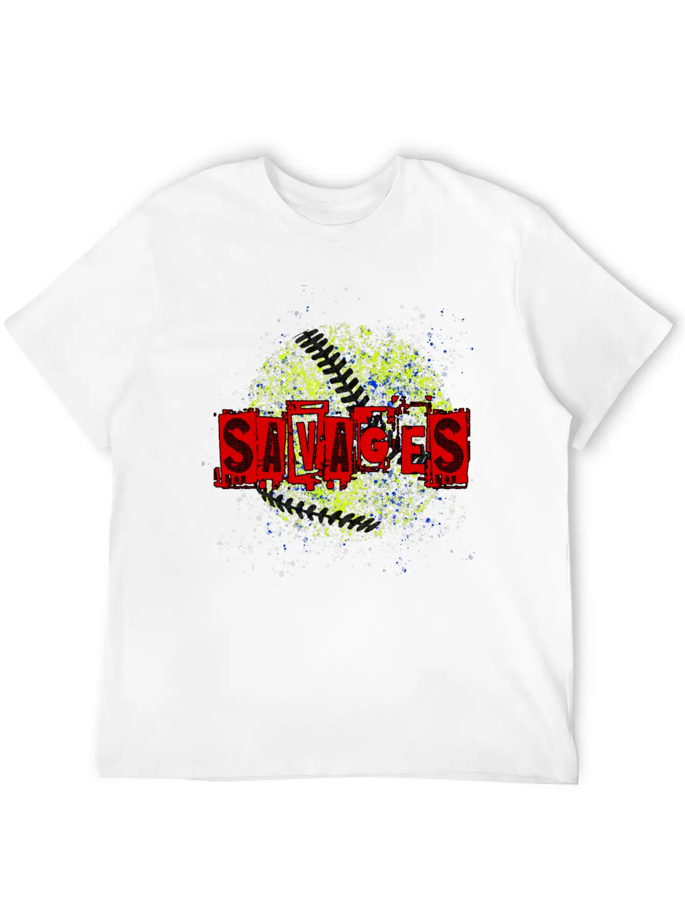 Savages Splatter Logo Breathable Soft Cotton T-Shirt – Timeless Casual Look