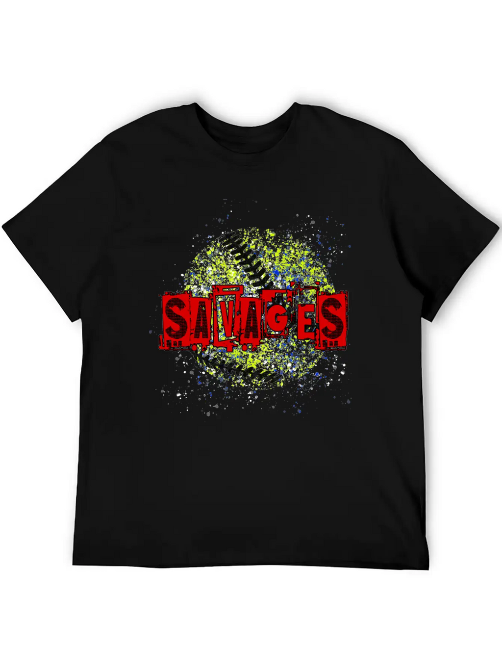 Savages Splatter Logo Breathable Soft Cotton T-Shirt – Timeless Casual Look