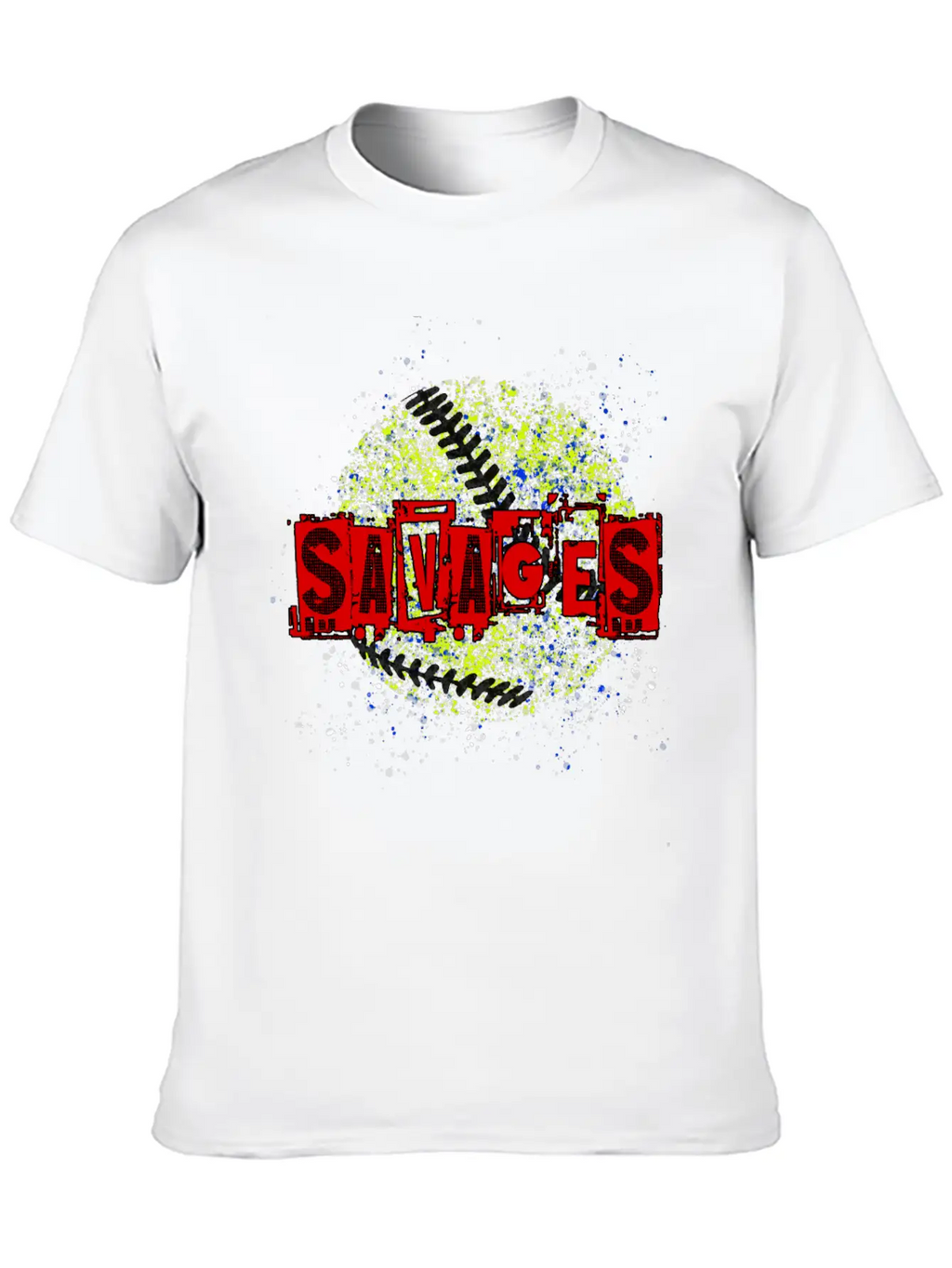 Savages Splatter Logo Breathable Soft Cotton T-Shirt – Timeless Casual Look