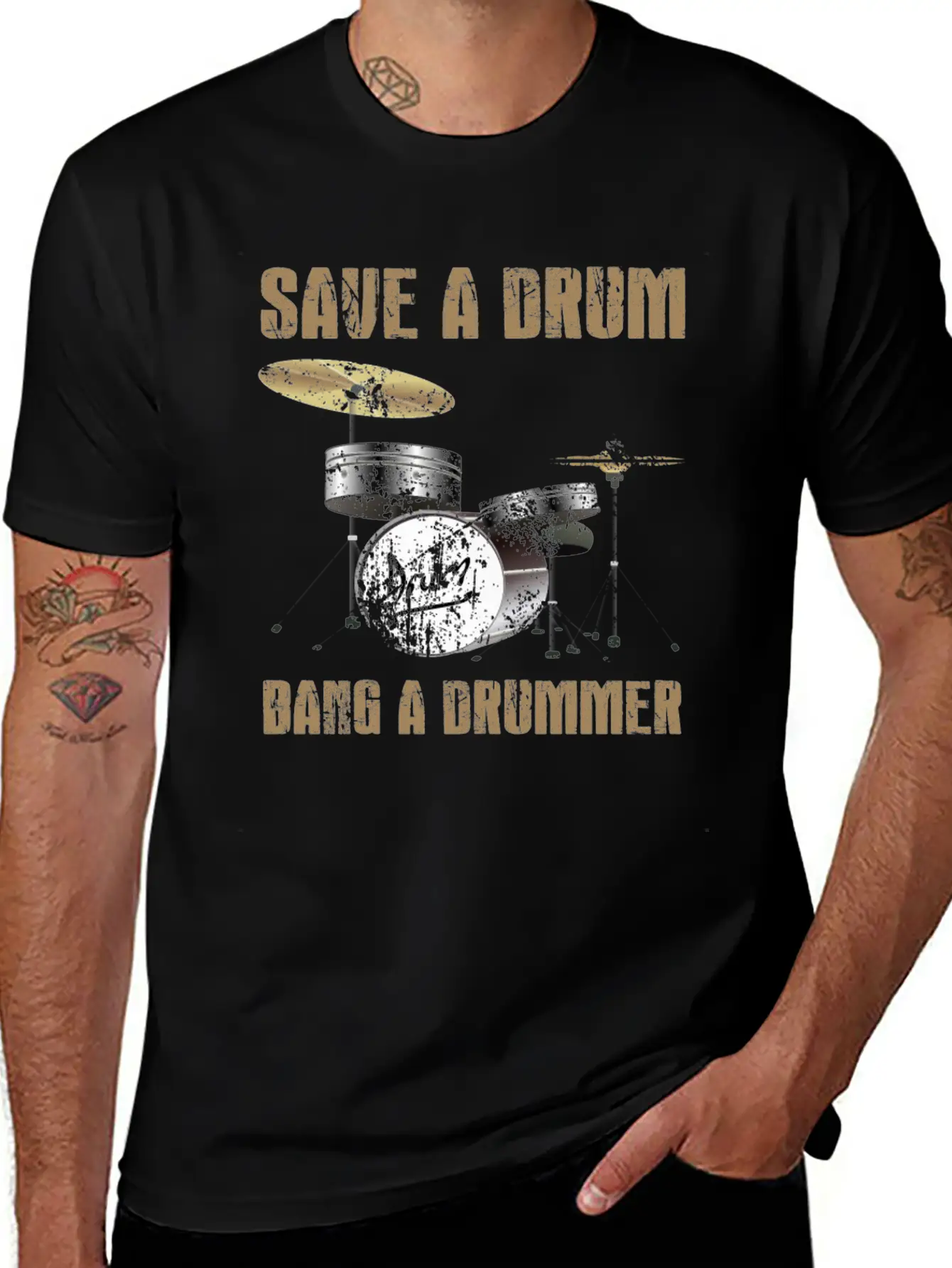 Save A Drum Essential Cotton Tee For Daily Outfits – Unisex Style