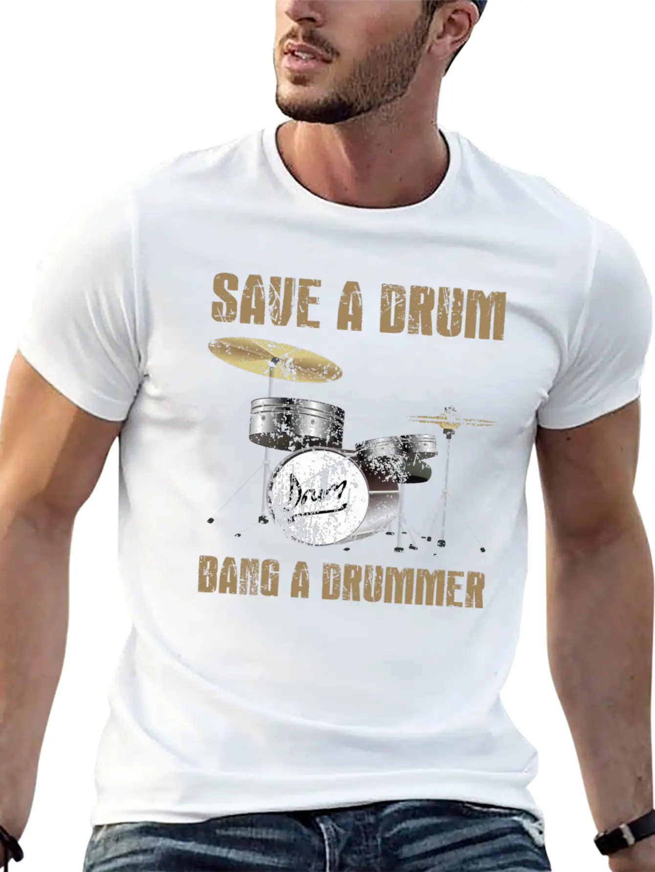 Save A Drum Essential Cotton Tee For Daily Outfits – Unisex Style