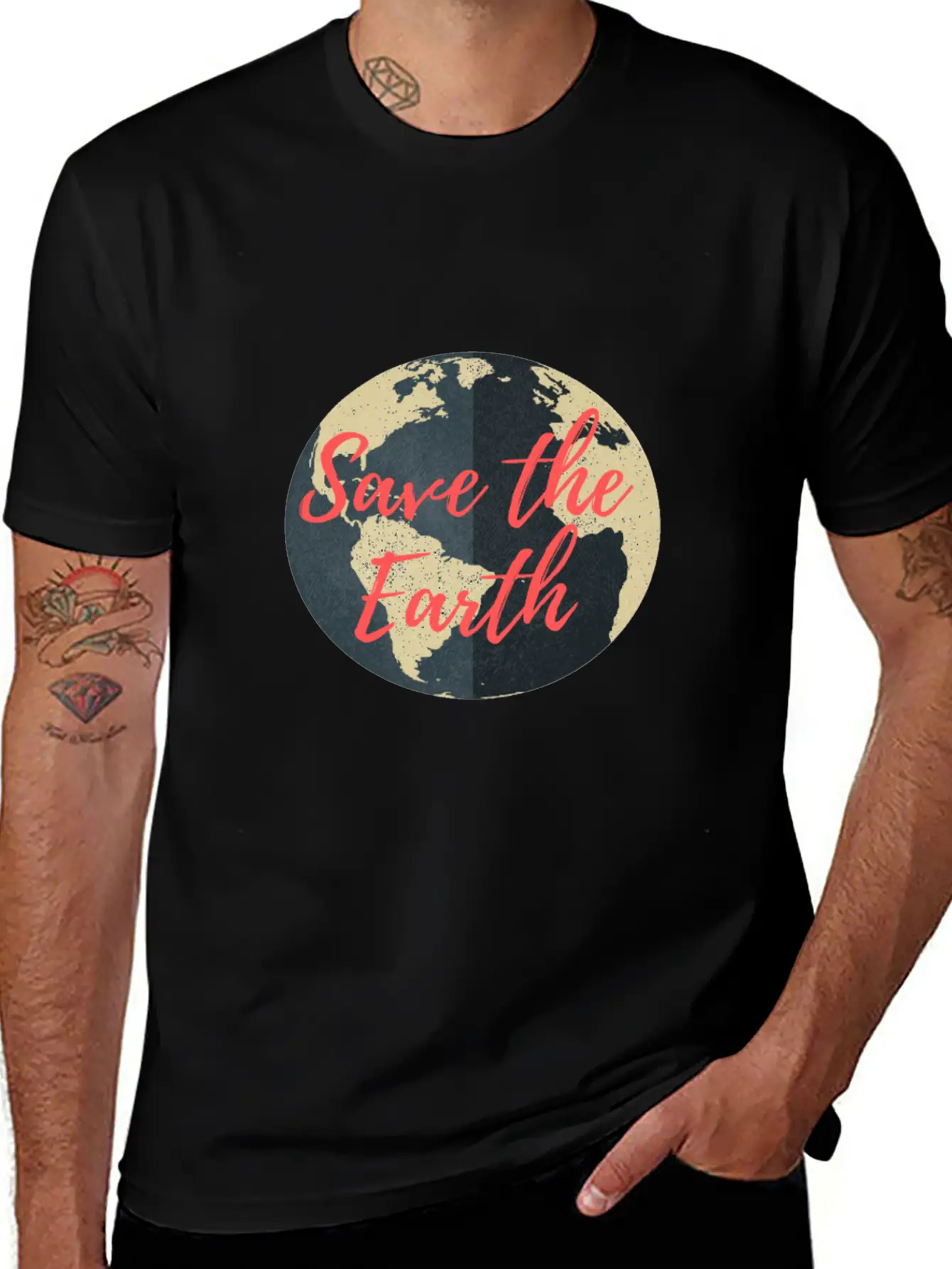 Save The Earth Classic Cotton Tee – Unisex Comfort For Any Season