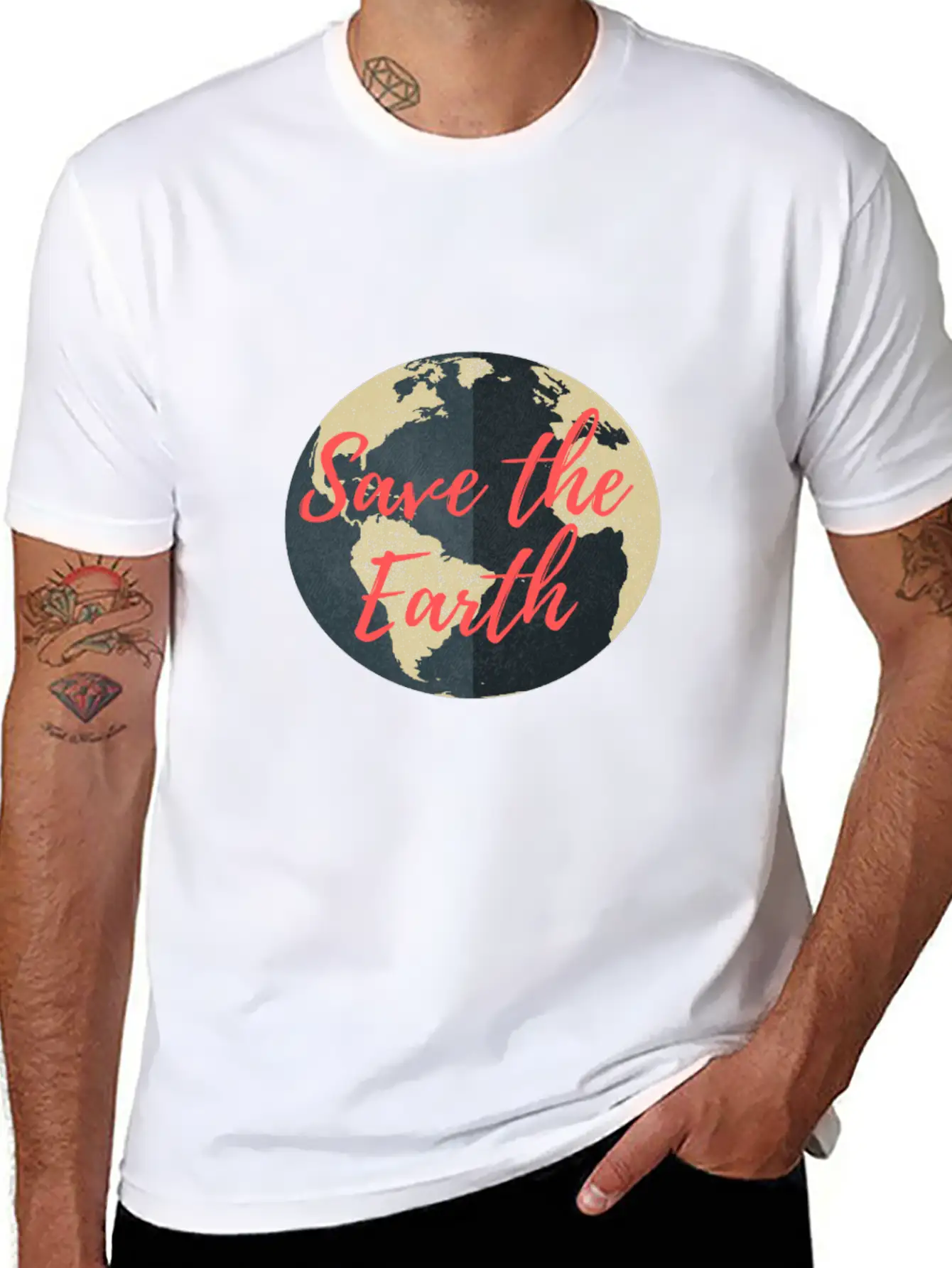 Save The Earth Classic Cotton Tee – Unisex Comfort For Any Season