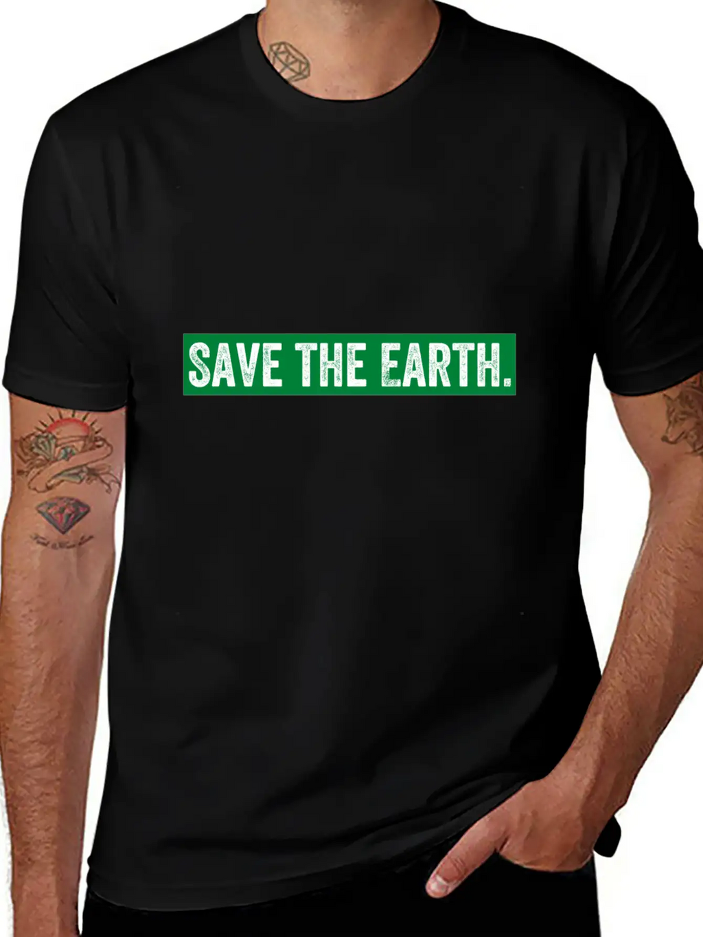Save The Earth Unisex Casual T-Shirt – Clean Design For Daily Comfort