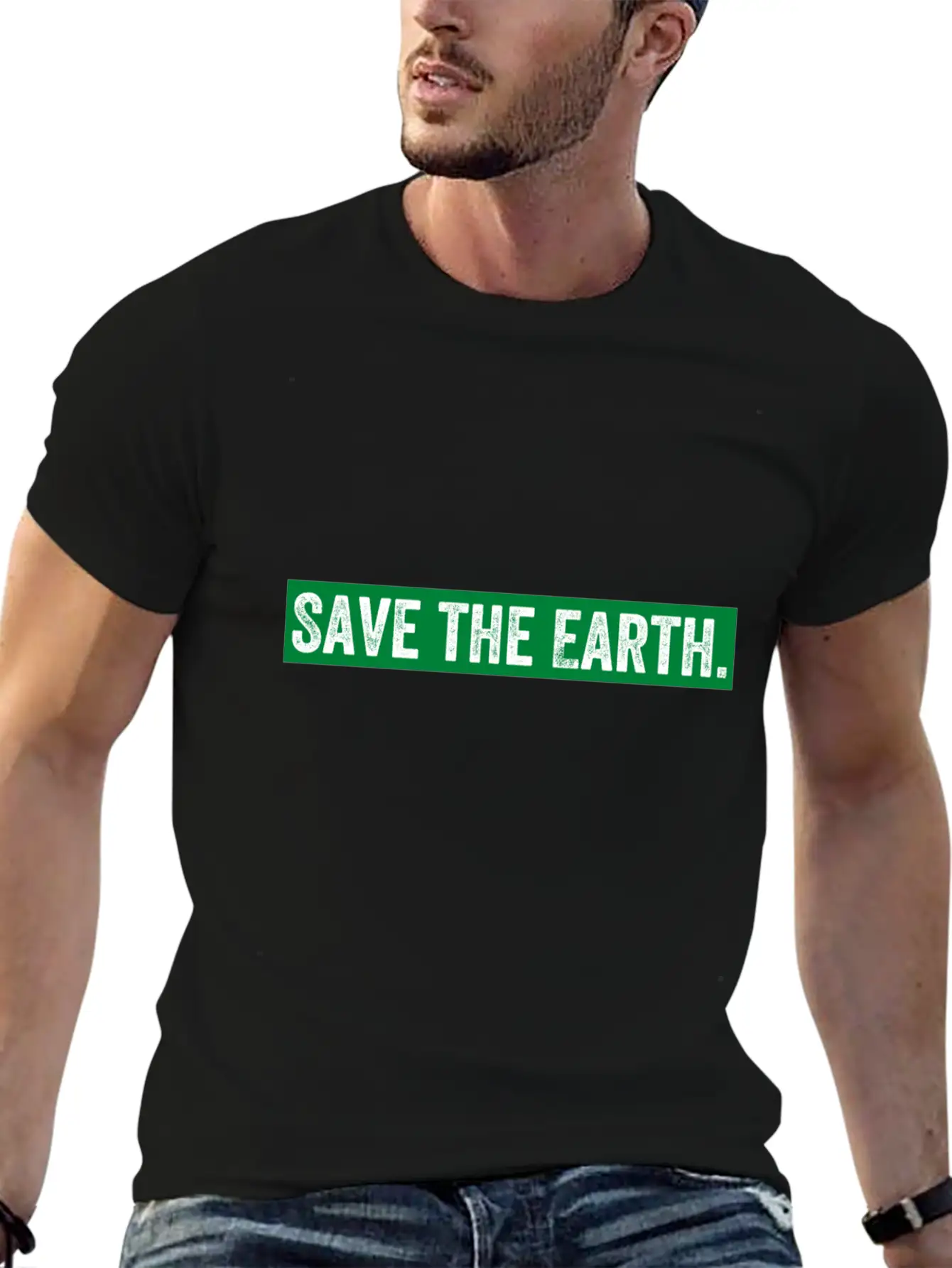 Save The Earth Unisex Casual T-Shirt – Clean Design For Daily Comfort