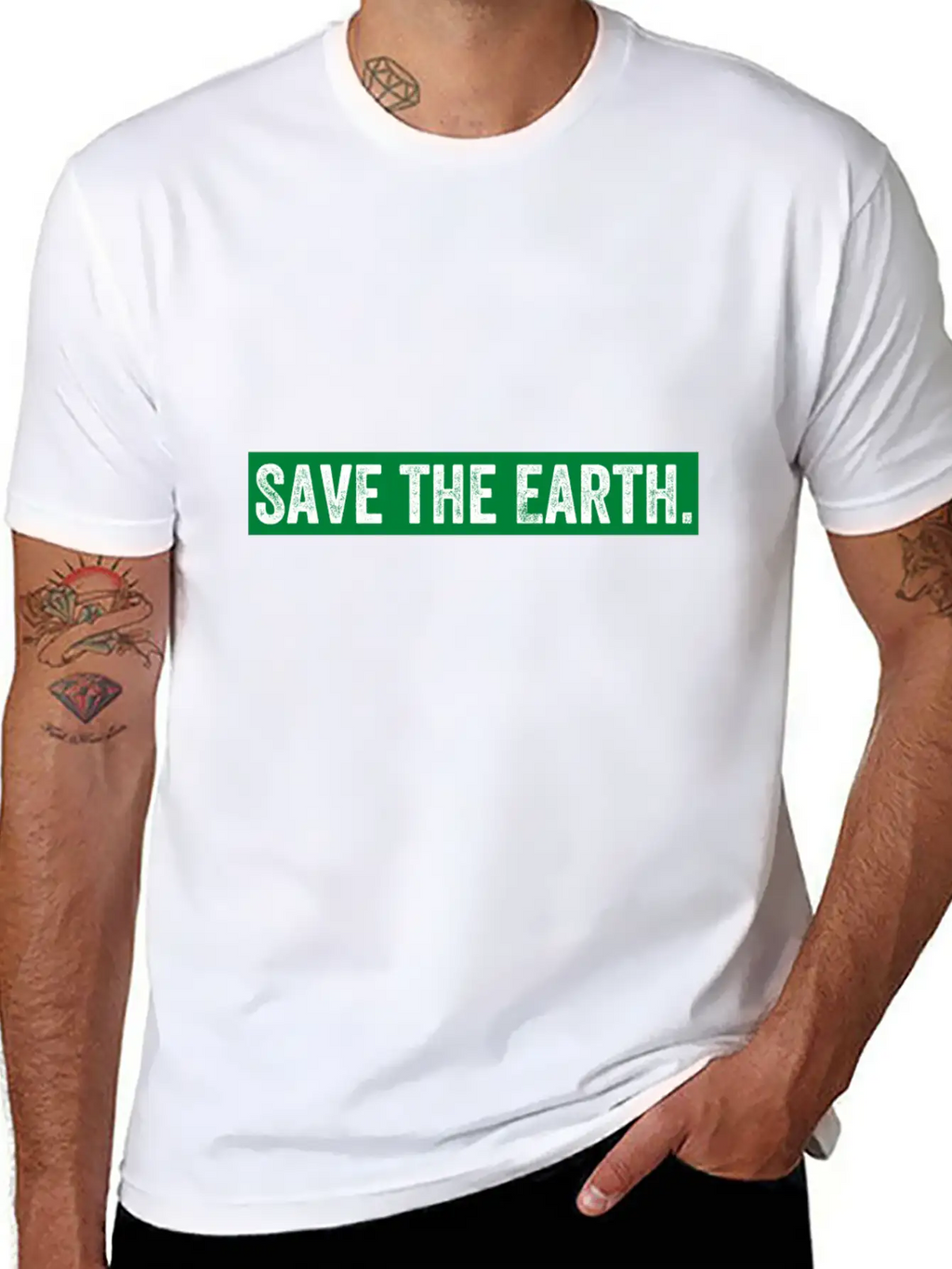 Save The Earth Unisex Casual T-Shirt – Clean Design For Daily Comfort