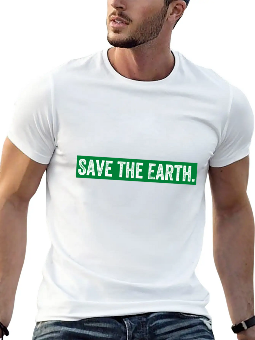 Save The Earth Unisex Casual T-Shirt – Clean Design For Daily Comfort