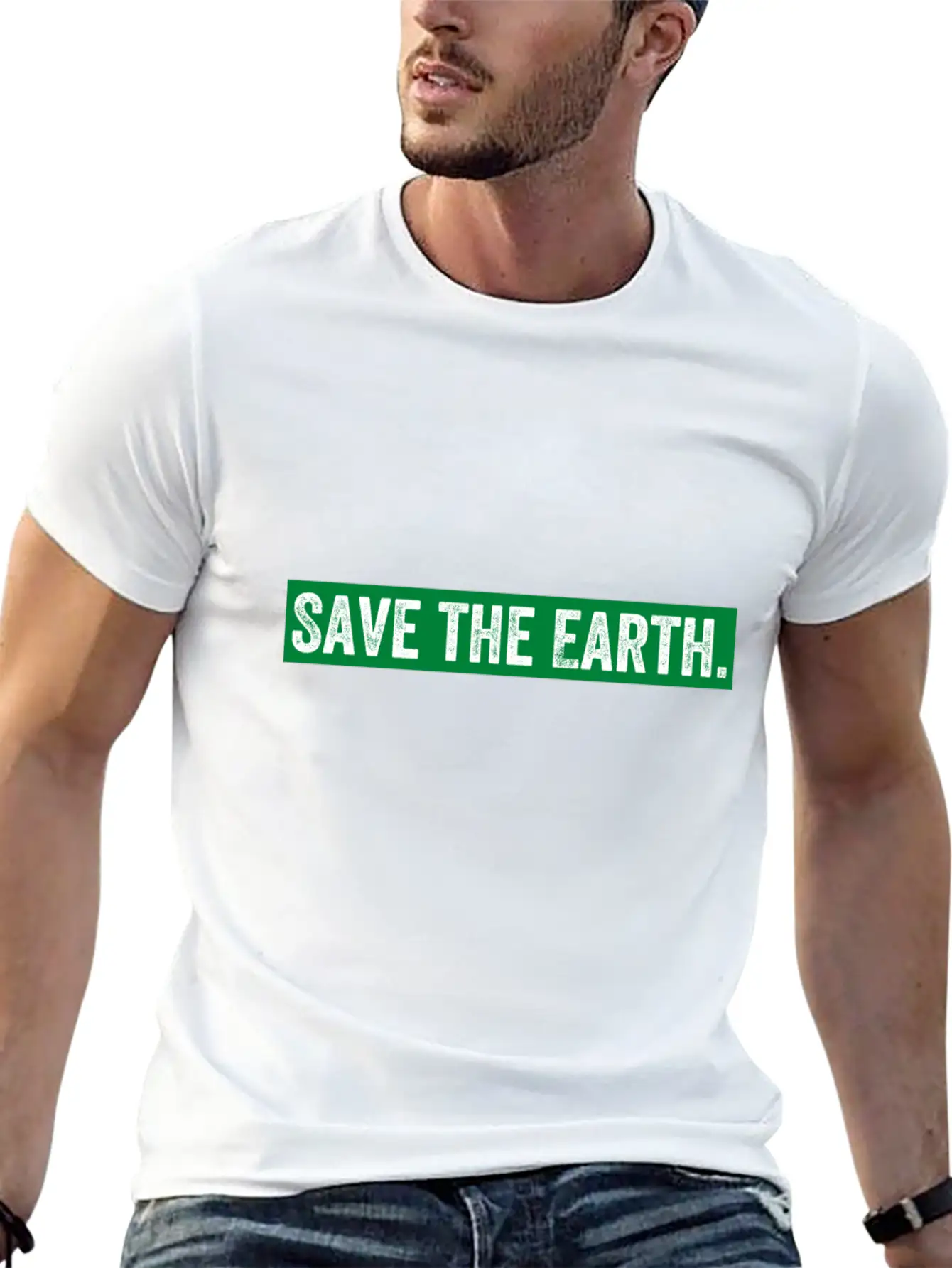 Save The Earth Unisex Casual T-Shirt – Clean Design For Daily Comfort