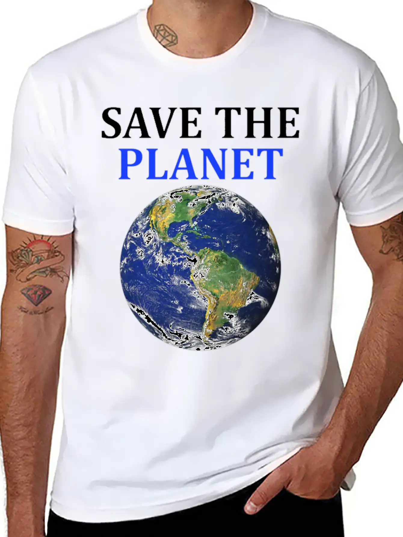 Save The Planet Eat The Babies Climate Change Basic Graphic T-Shirt – Daily Comfort In Soft Cotton