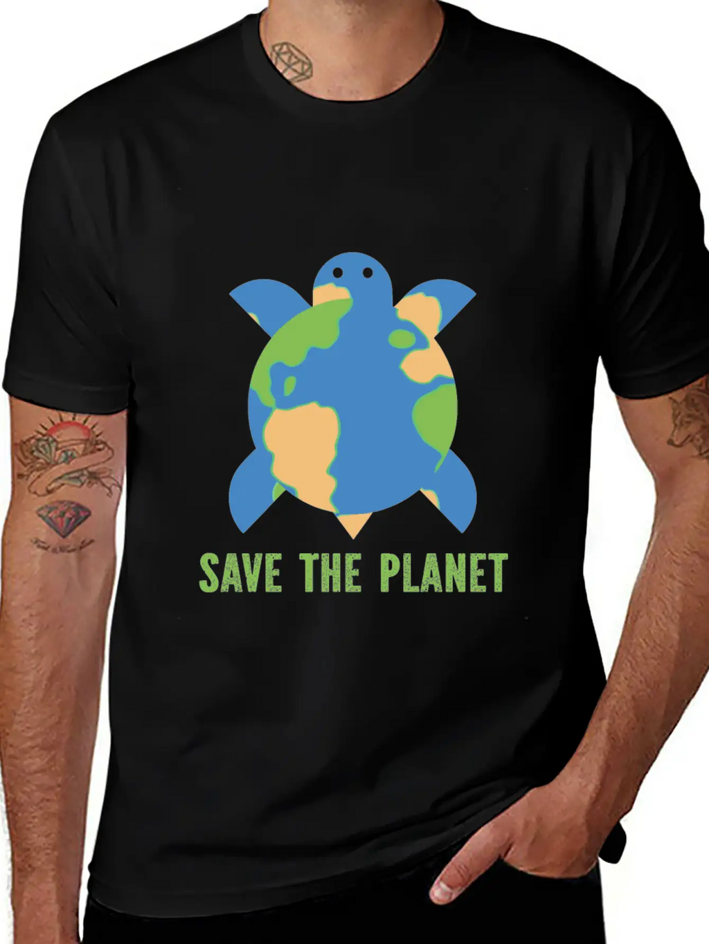 Save The Planet Unisex Casual T-Shirt – Clean Design For Daily Comfort