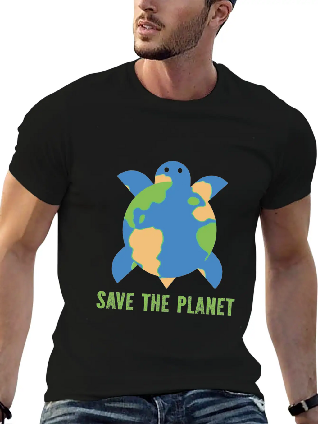 Save The Planet Unisex Casual T-Shirt – Clean Design For Daily Comfort