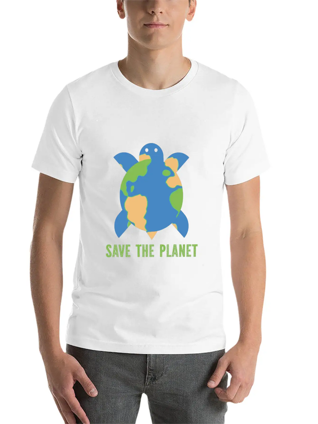Save The Planet Unisex Casual T-Shirt – Clean Design For Daily Comfort