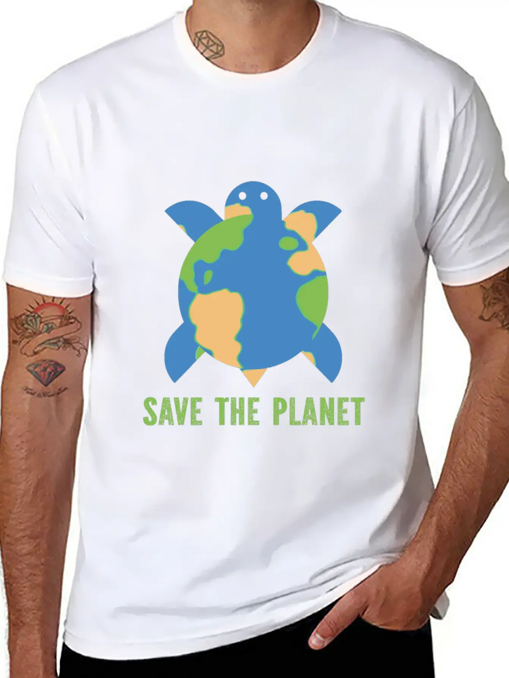 Save The Planet Unisex Casual T-Shirt – Clean Design For Daily Comfort
