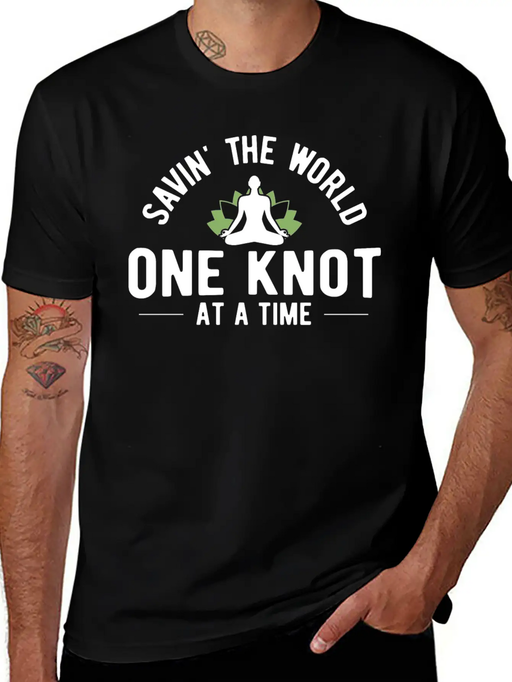 Savin The World One Knot Therapy Massage Therapist Relaxed Everyday Tee – Lightweight And Durable Cotton