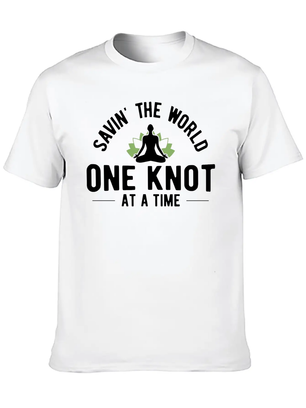 Savin The World One Knot Therapy Massage Therapist Relaxed Everyday Tee – Lightweight And Durable Cotton