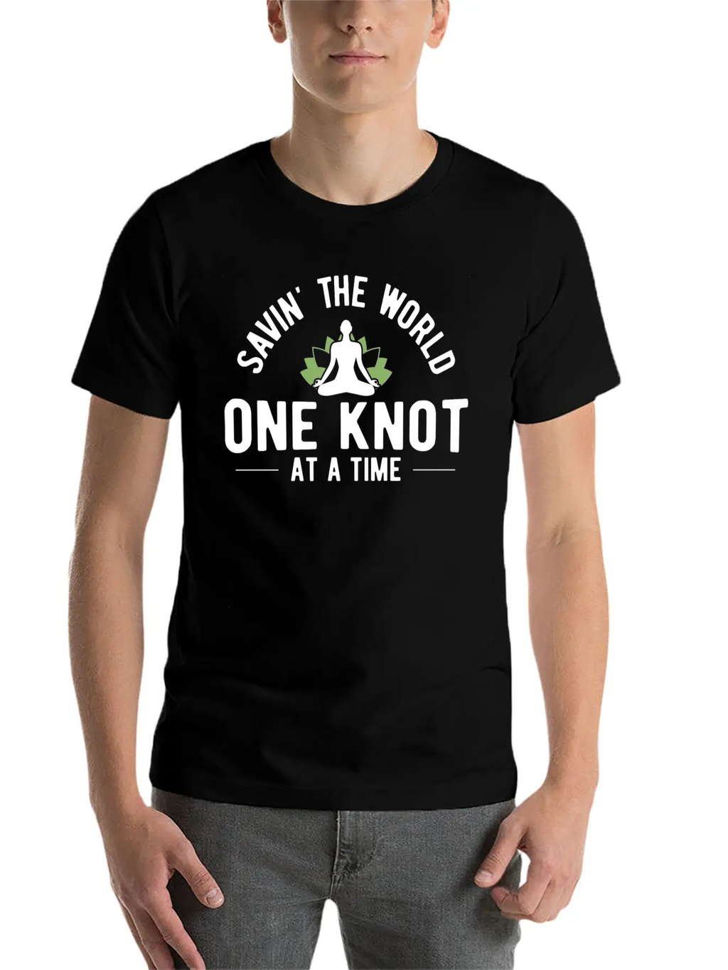 Savin The World One Knot Therapy Massage Therapist Relaxed Everyday Tee – Lightweight And Durable Cotton