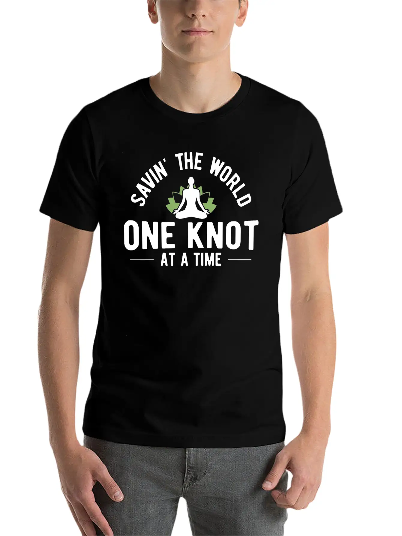 Savin The World One Knot Therapy Massage Therapist Relaxed Everyday Tee – Lightweight And Durable Cotton