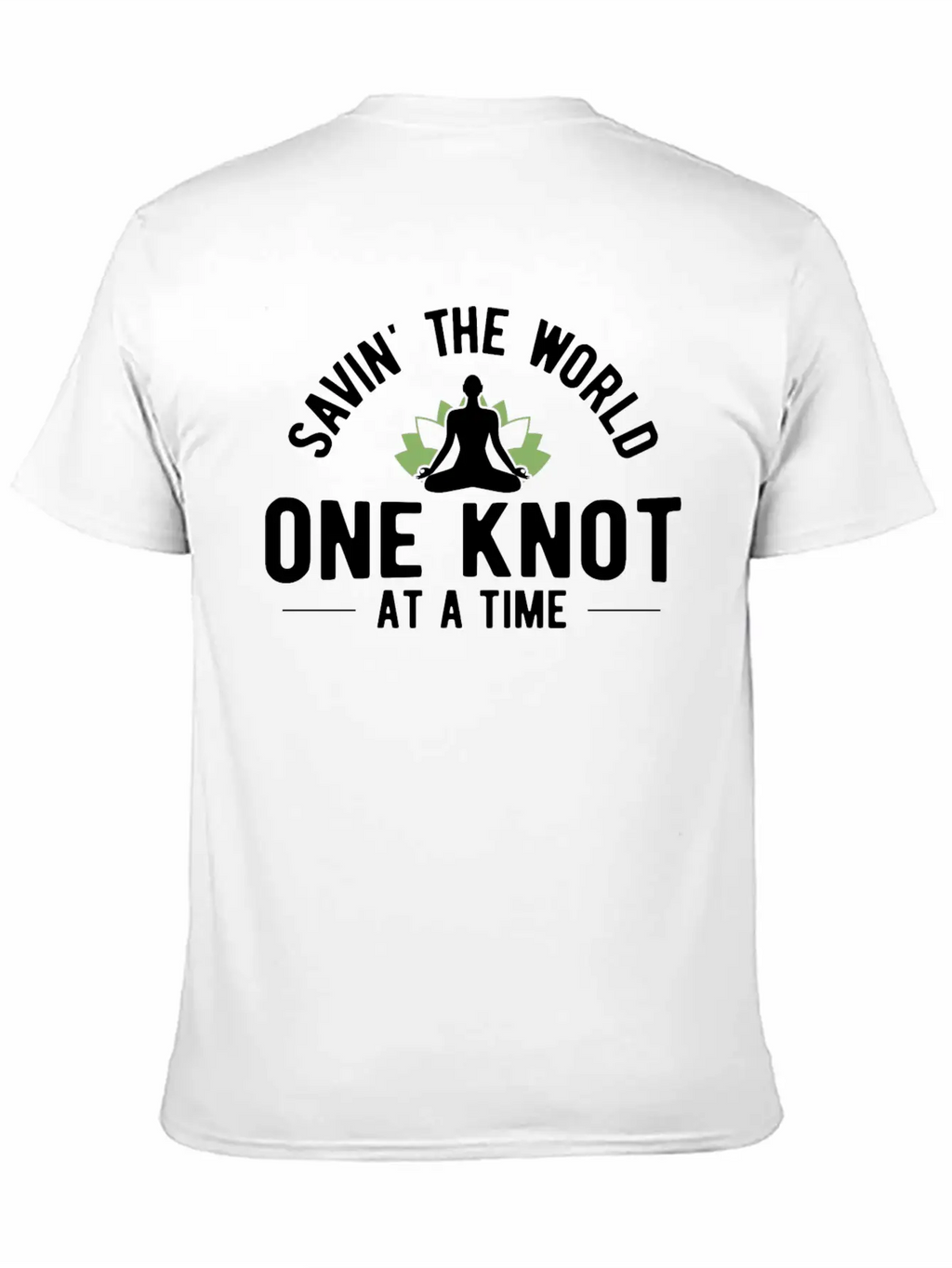 Savin The World One Knot Therapy Massage Therapist Relaxed Everyday Tee – Lightweight And Durable Cotton
