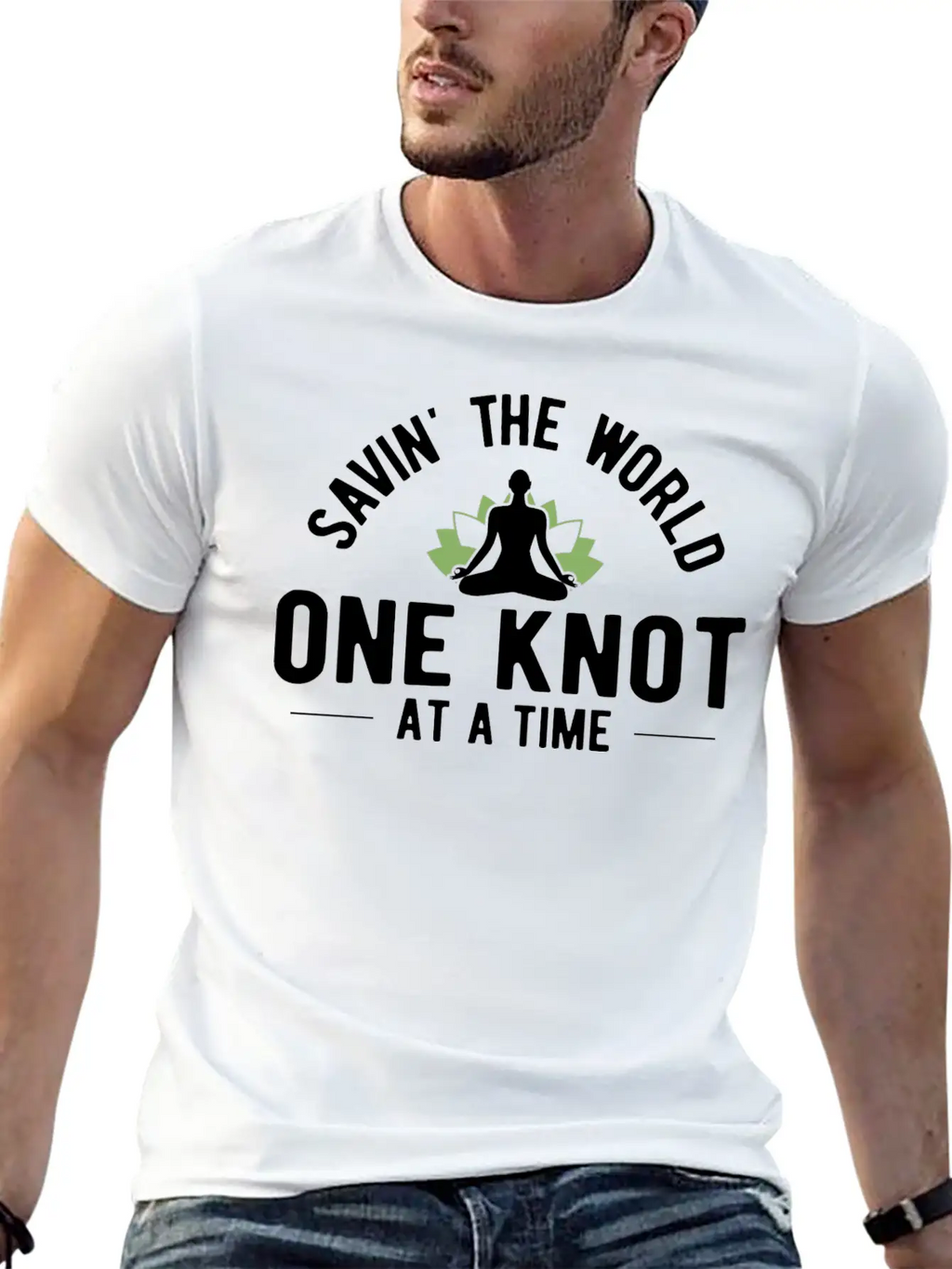 Savin The World One Knot Therapy Massage Therapist Relaxed Everyday Tee – Lightweight And Durable Cotton
