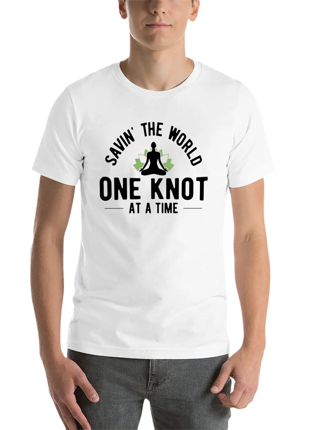 Savin The World One Knot Therapy Massage Therapist Relaxed Everyday Tee – Lightweight And Durable Cotton