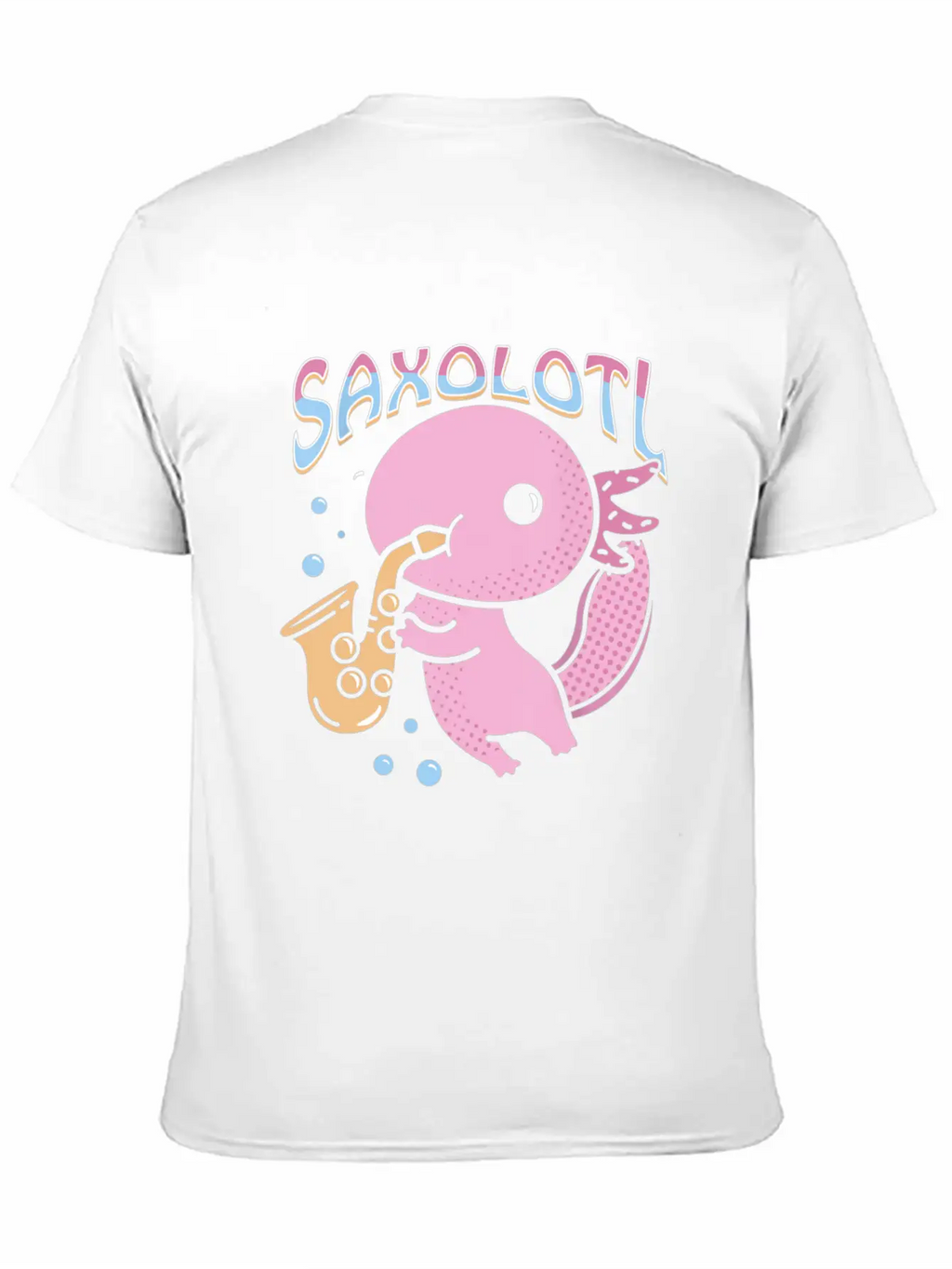 Saxolotl Axolotl Playing Saxophone Classic Cotton Tee – Unisex Comfort For Any Season