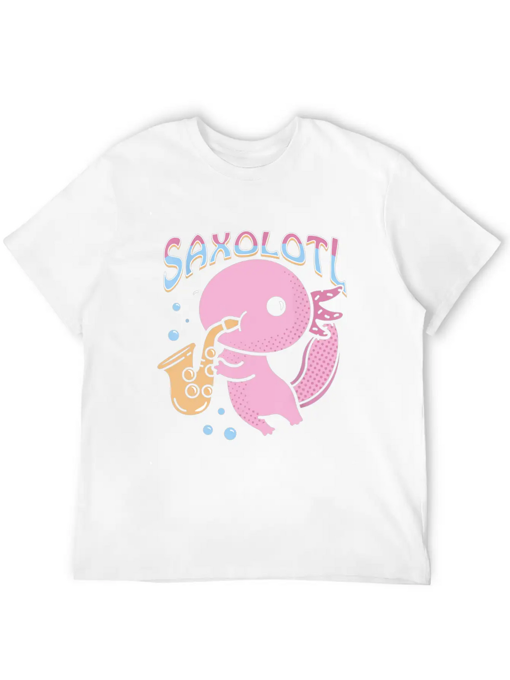Saxolotl Axolotl Playing Saxophone Classic Cotton Tee – Unisex Comfort For Any Season