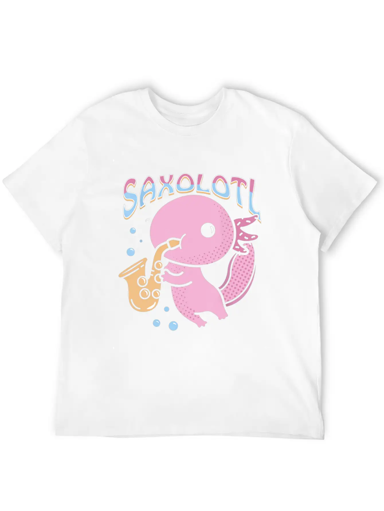 Saxolotl Axolotl Playing Saxophone Classic Cotton Tee – Unisex Comfort For Any Season