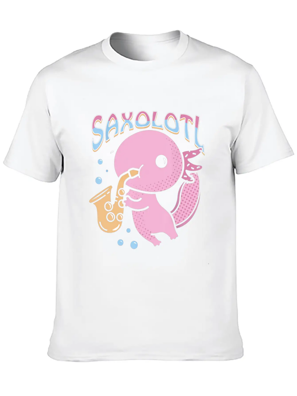 Saxolotl Axolotl Playing Saxophone Classic Cotton Tee – Unisex Comfort For Any Season