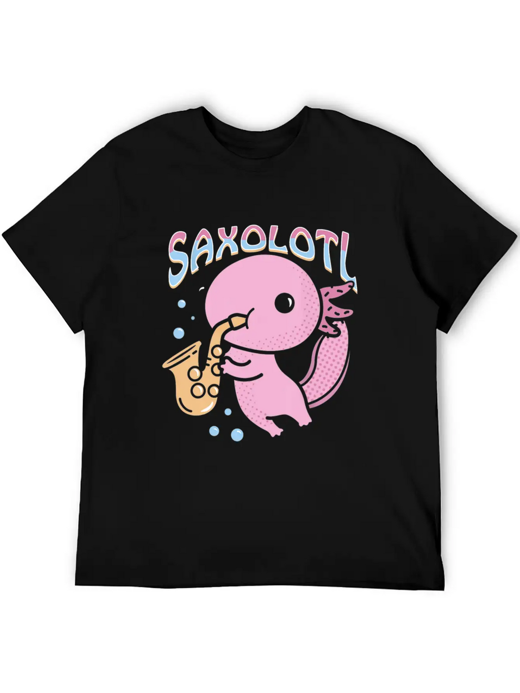 Saxolotl Axolotl Playing Saxophone Classic Cotton Tee – Unisex Comfort For Any Season