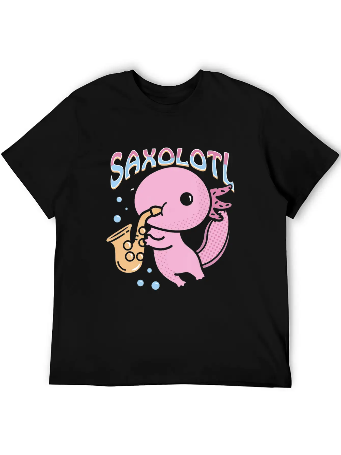Saxolotl Axolotl Playing Saxophone Classic Cotton Tee – Unisex Comfort For Any Season