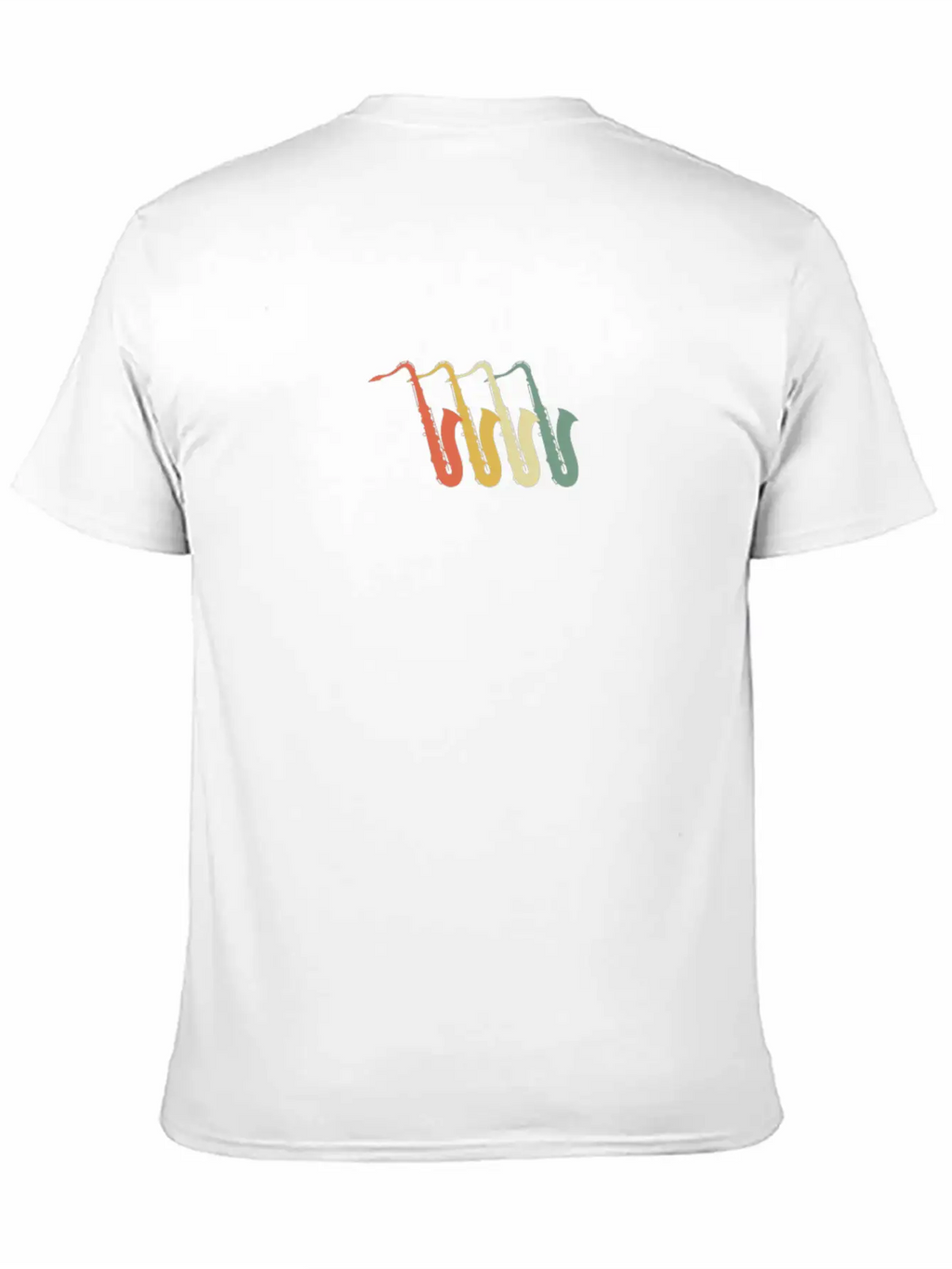 Saxophone 70s Style Stylish Everyday T-Shirt – Unisex Basic Cotton Tee