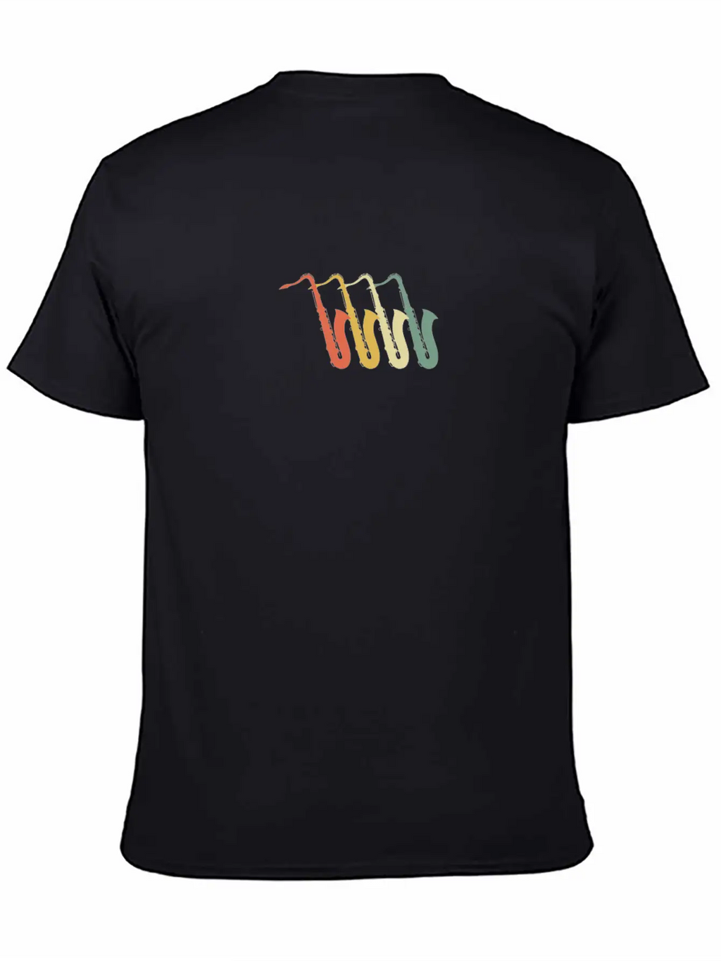 Saxophone 70s Style Stylish Everyday T-Shirt – Unisex Basic Cotton Tee