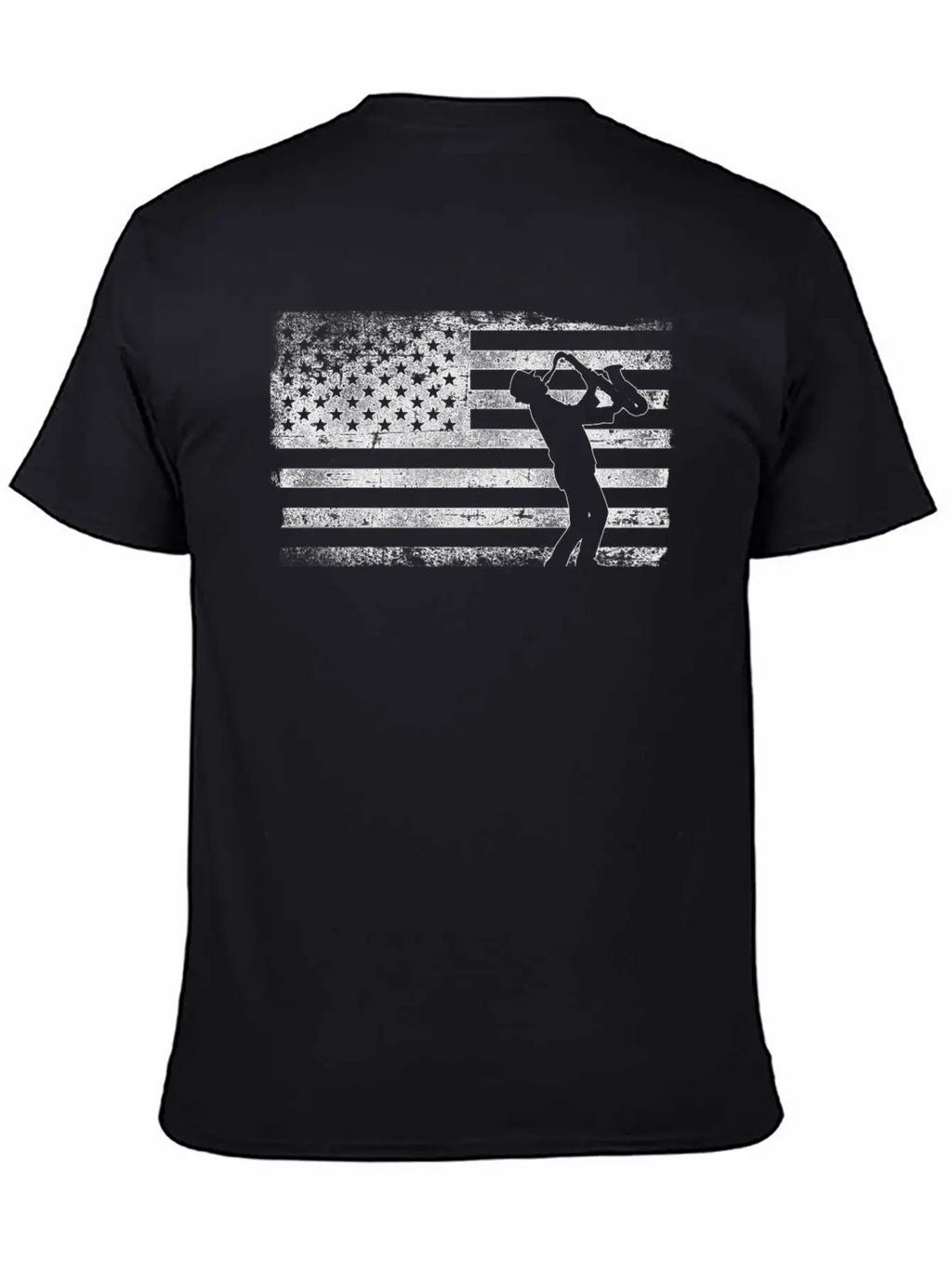 Saxophone American Flag Timeless Short Sleeve Tee – Comfy And Minimalist Design