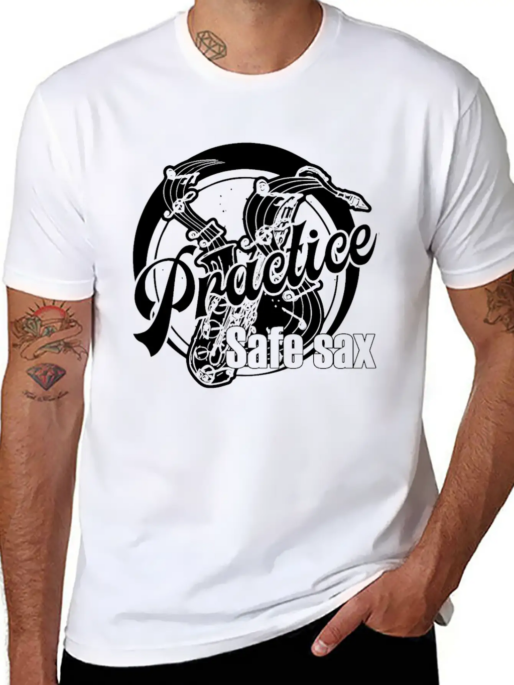 Saxophone Breathable Soft Cotton T-Shirt – Timeless Casual Look