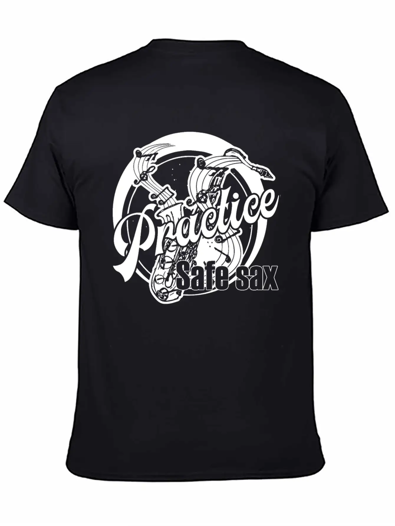 Saxophone Breathable Soft Cotton T-Shirt – Timeless Casual Look