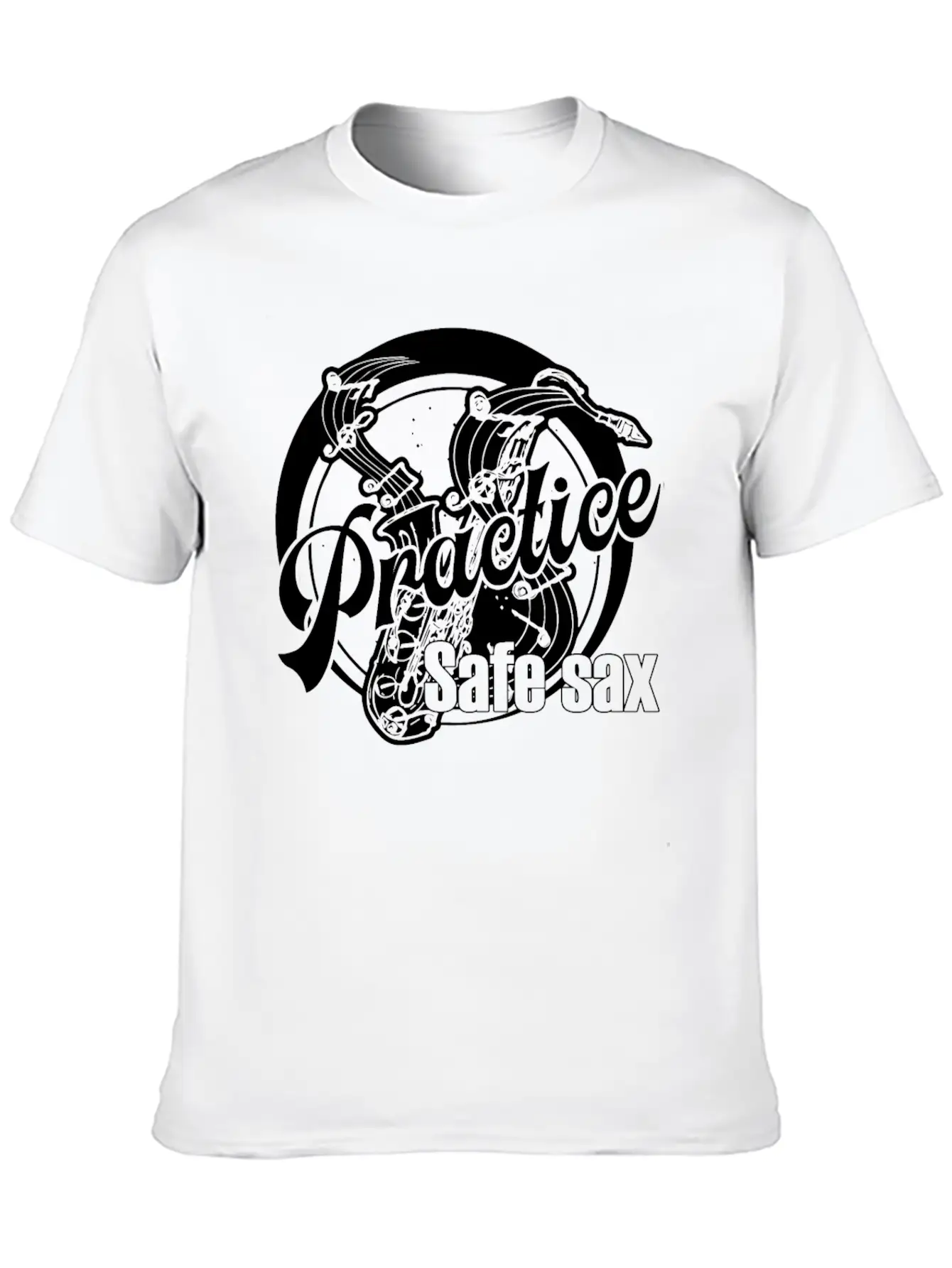 Saxophone Breathable Soft Cotton T-Shirt – Timeless Casual Look