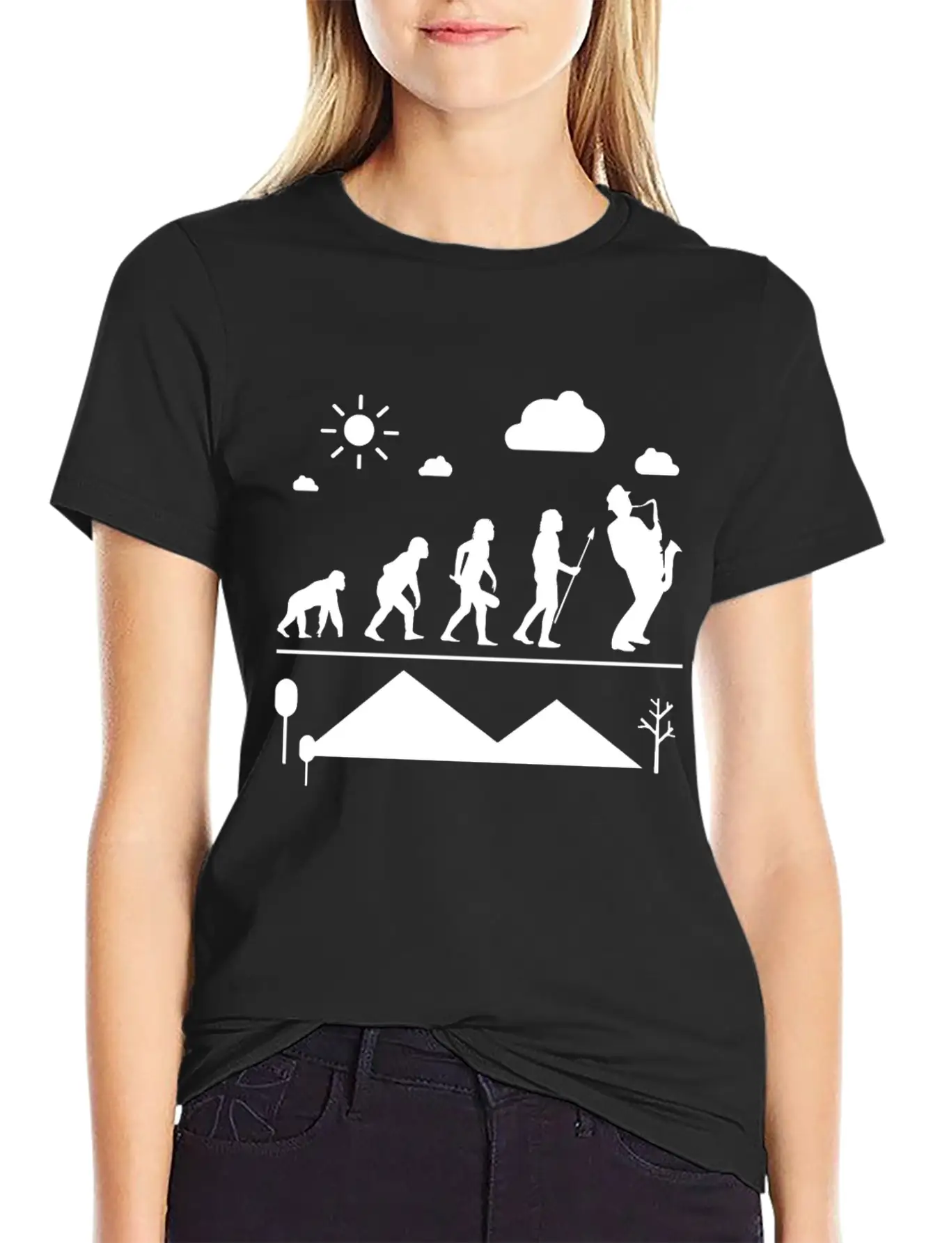Saxophone Evolution Shirt Classic Cotton Tee – Unisex Comfort For Any Season