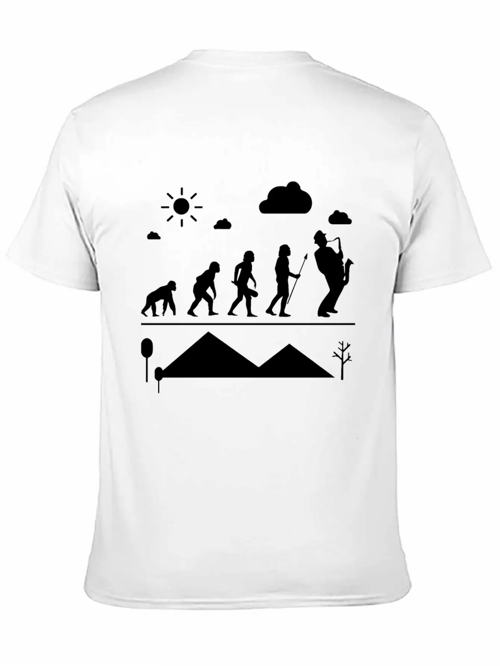 Saxophone Evolution Shirt Classic Cotton Tee – Unisex Comfort For Any Season