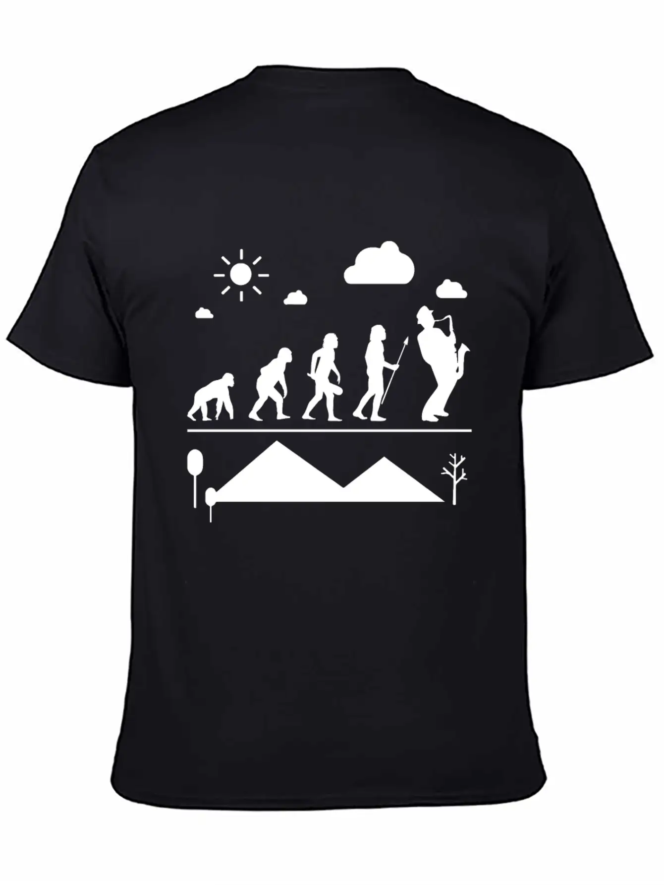 Saxophone Evolution Shirt Classic Cotton Tee – Unisex Comfort For Any Season
