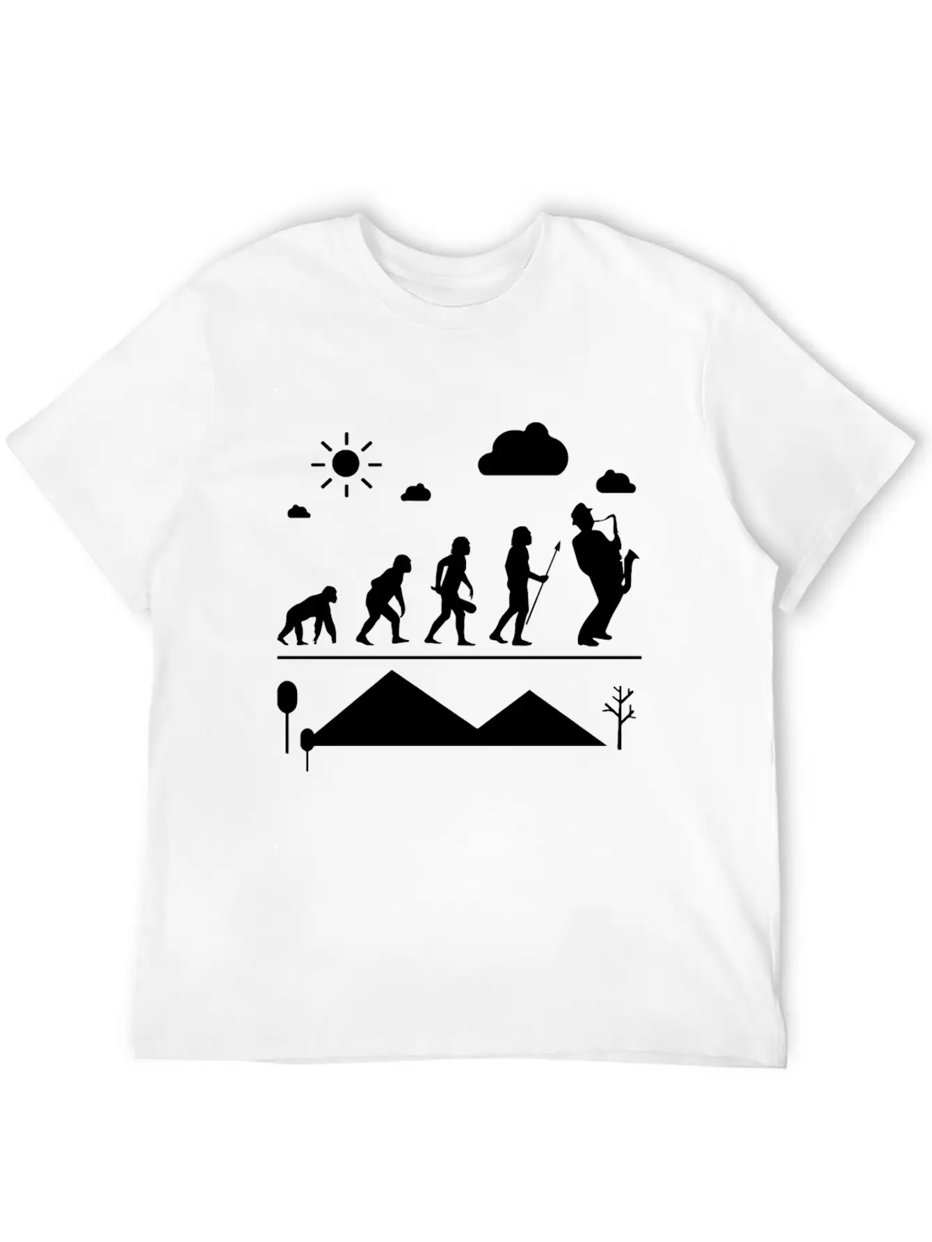 Saxophone Evolution Shirt Classic Cotton Tee – Unisex Comfort For Any Season