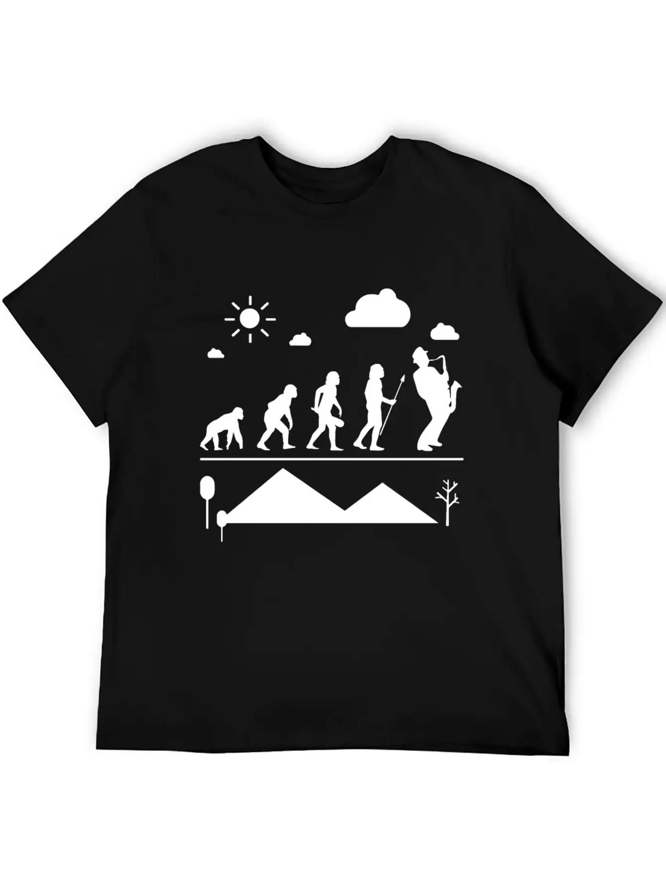 Saxophone Evolution Shirt Classic Cotton Tee – Unisex Comfort For Any Season