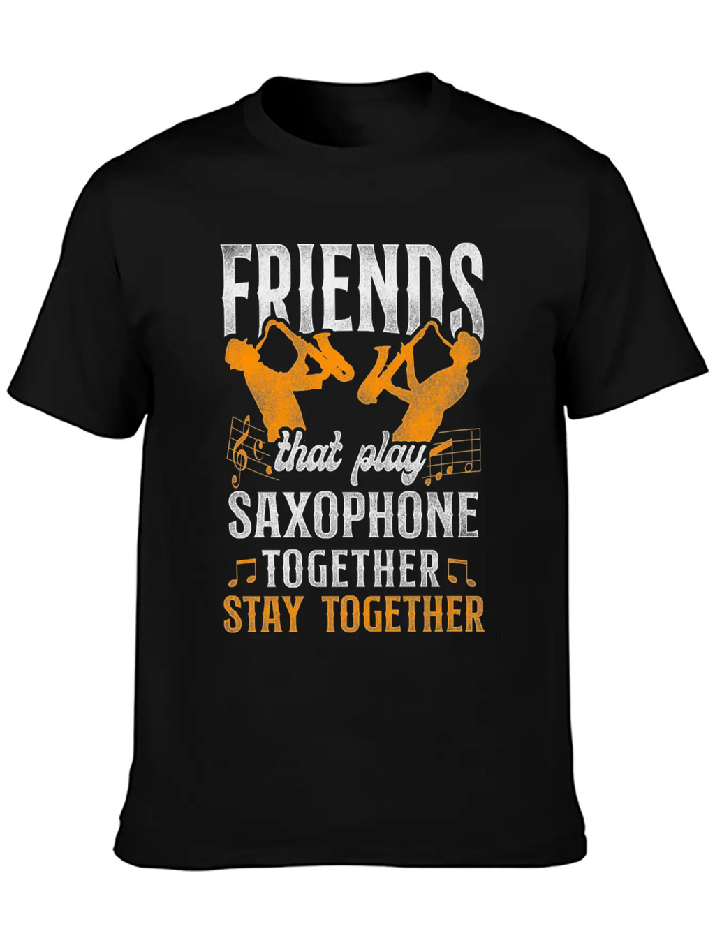 Saxophone Friends Besties Buddies Classic Cotton Tee – Unisex Comfort For Any Season