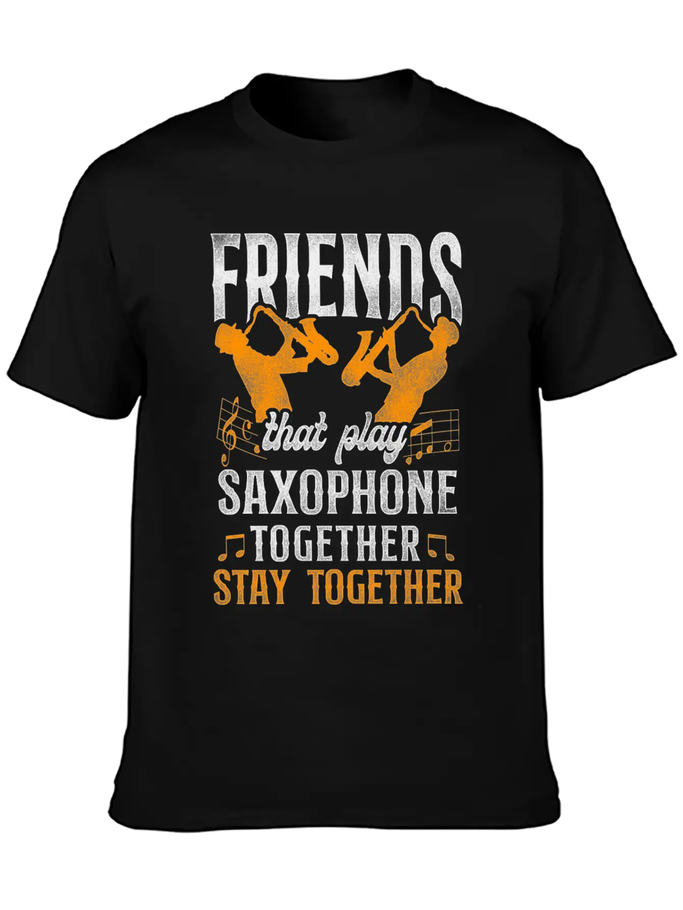 Saxophone Friends Besties Buddies Classic Cotton Tee – Unisex Comfort For Any Season