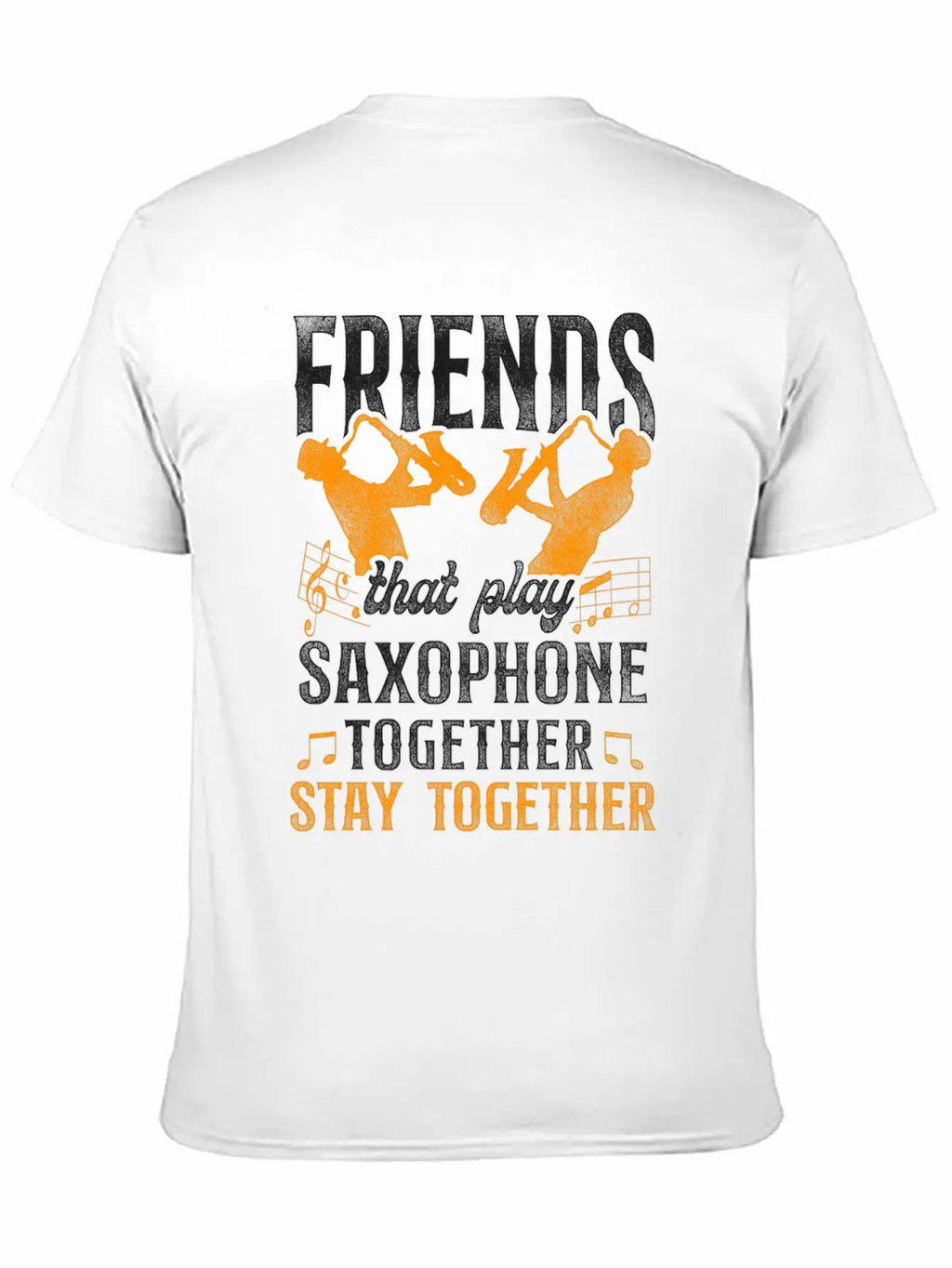 Saxophone Friends Besties Buddies Classic Cotton Tee – Unisex Comfort For Any Season